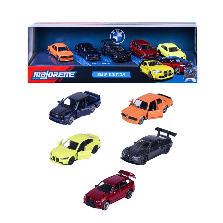 Autómodell ajándékcsomag 5x BMW 1:64, Majorette