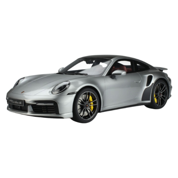 Porsche 911 [992.1] Turbo S autómodell, ezüst, 2020, 1:8, GTS801801, GT Spirit