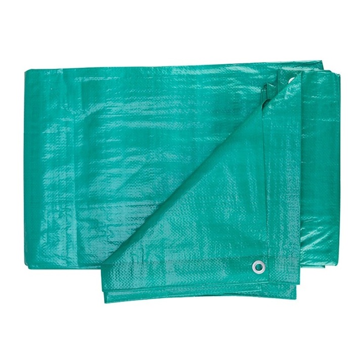 Prelata Verde Cu Inele, MoftX 120Gr/Mp - 6x10m