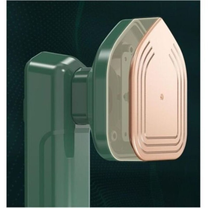 Fier de calcat cu abur CCYKXA Mini, portabil, compact, cu functie de agatare pentru haine, verde/auriu roz