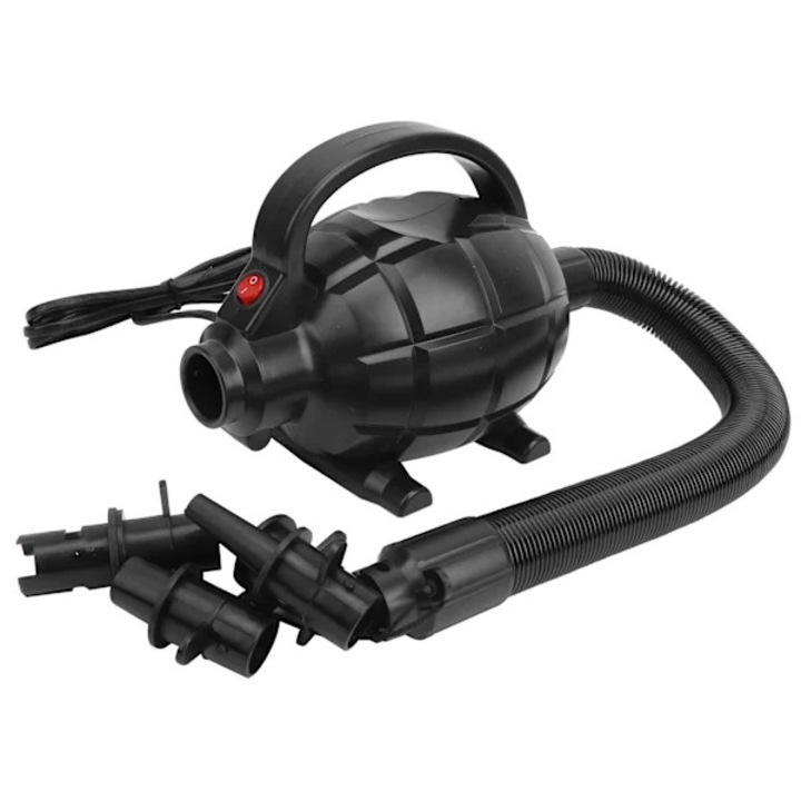 Hordozható elektromos légpumpa 600W, 4 tartozék készlet, 17x13x11cm