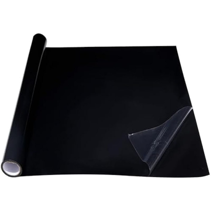 Fundal acvariu PVC negru 30x200cm 40x200cm 50x200cm static cling