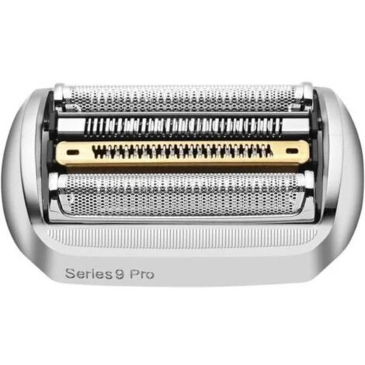 Cap de inlocuire, rezerva 94M Series 9 Pro, compatibil Braun Series 9 (9030s, 9040s, 9050cc, 9070cc, 9075cc, 9080cc, 9090cc, 9093s, 9095cc, 9240s, 9242s, 9250cc), barbierit precis si delicat, materiale de inalta calitate, argintiu, 1 buc