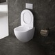 Vas WC suspendat, model Tornado, alb, cu capac duroplast 36x48cm