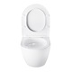 Vas WC suspendat, model Tornado, alb, cu capac duroplast 36x48cm