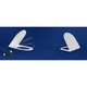 Vas WC suspendat, model Tornado, alb, cu capac duroplast 36x48cm