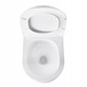 Vas WC suspendat, model Tornado, alb, cu capac duroplast 36x48cm