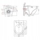 Vas WC suspendat, model Tornado, alb, cu capac duroplast 36x48cm