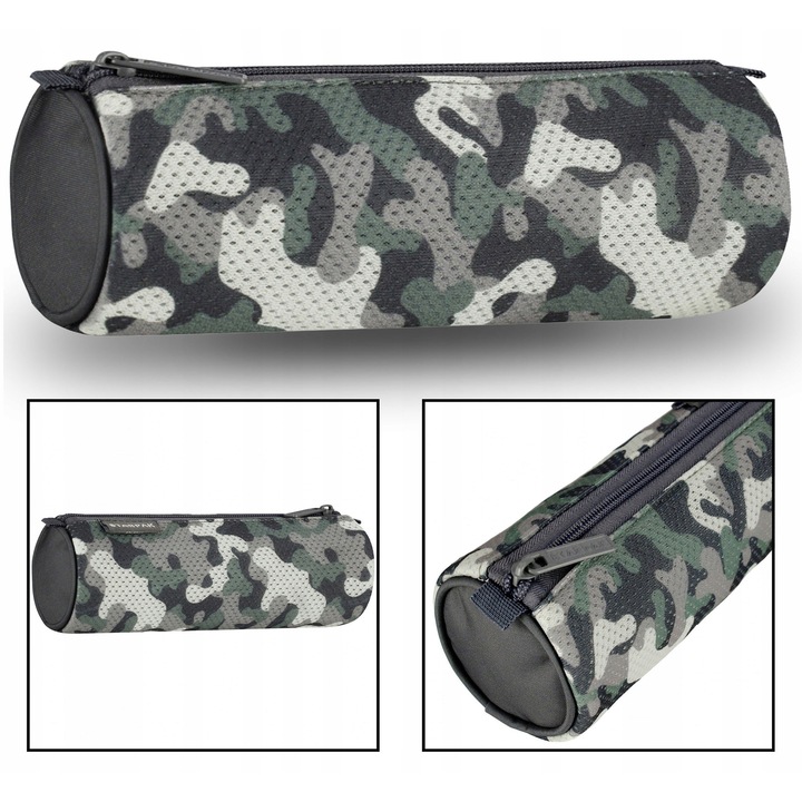 Penar cilindric Starpak camuflaj gri rezistent 22x8x8 cm