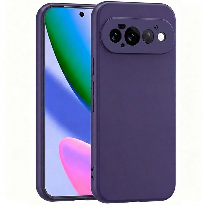 Калъф за Google Pixel 11 PRO OEMG® Силиконов калъф, военна защита, интериор от микрофибър - Тъмно лилав