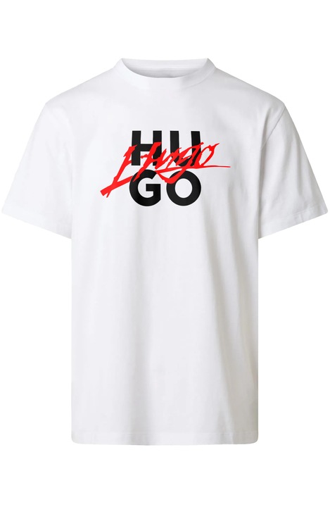 Tricou barbati Hgo, Alb