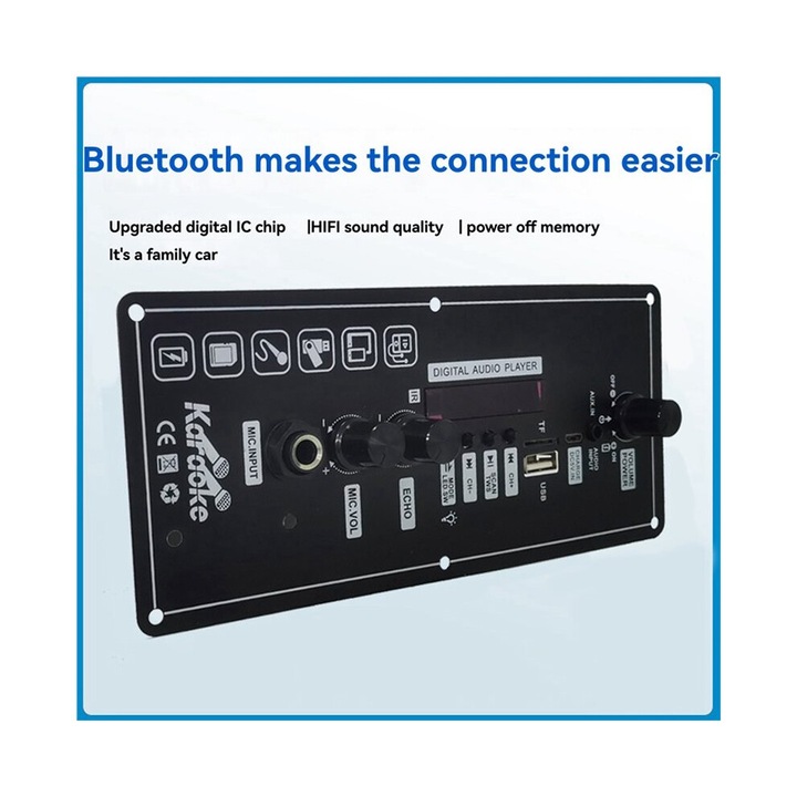 5 db 15W-os audio erősítő készlet, fekete, 4-5 hüvelyk, hordozható