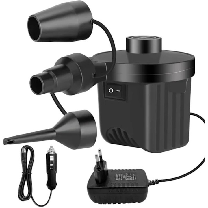 Elektromos légpumpa 240V 130W 3 fúvókás hordozható univerzális