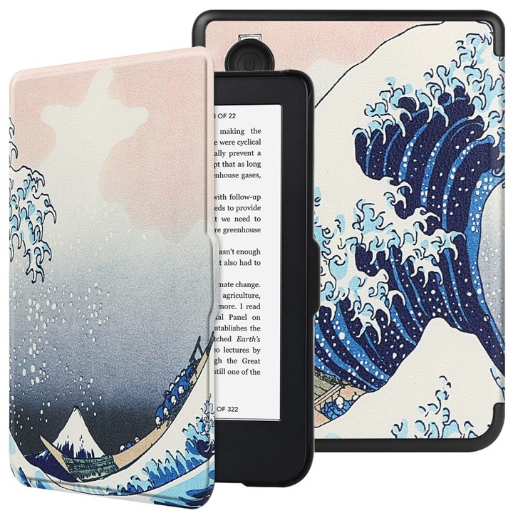 Калъф Slimshell за Kobo Clara 2E 6 инча, PU кожа, тъмносин