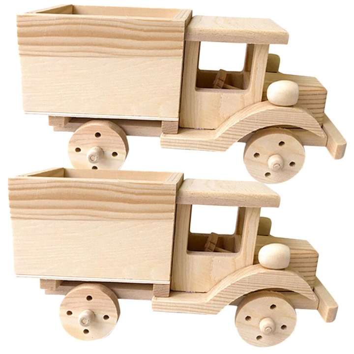 2 darabos készlet, fa puzzle modell készlet, oktató kézi összeszerelés, egymásba illeszthető darabok, fejleszti a szem-kéz koordinációt és a finommotoros készségeket, természetes fa, 2 x készlet