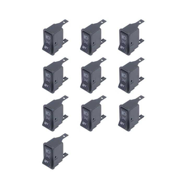 10 darabos készlet, Kompatibilis autó fényszórók (lámpa) 3563061C1/3563061C2/901-5130-hoz, műanyag, fekete