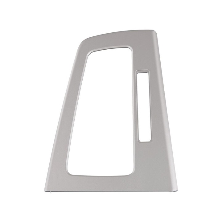 Panou ornament schimbator viteze BM51-A044H83-AB, BM51-A045B-79 pentru Ford Focus 2012-2015, montaj direct, din plastic rezistent, argintiu, 1 buc