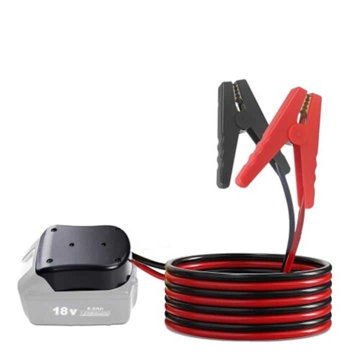 Cablu pornire auto, 8AWG, rosu-negru, 1.5m
