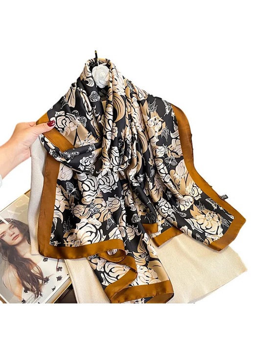 Esarfa dama satin matuit 180x90cm multicolor