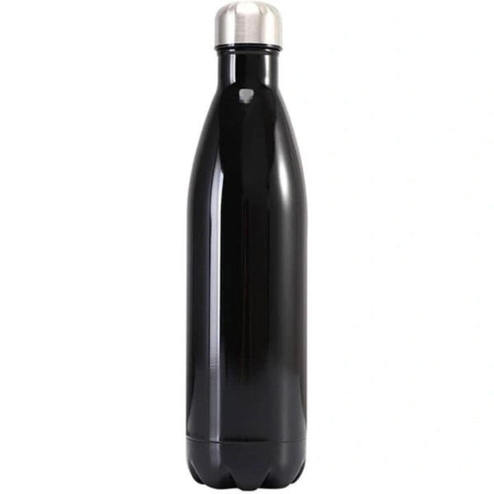 Termos, sticla termo din otel inoxidabil 304, izolatie vacuum pastreaza cald/rece pana la 24 ore, capac etans cu sigiliu din silicon, Inox, 350 ml