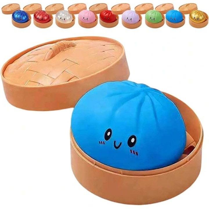 Squishy bao játék, puha, színes, 8.5cm