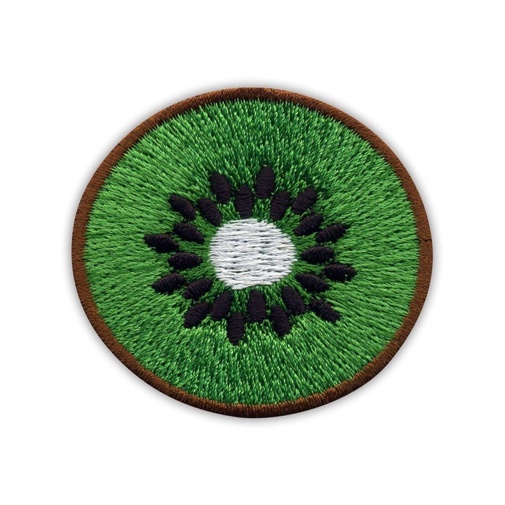 Patchion textil folt, ovális, többszínű, 4.7x5 cm, vastagság 2 mm