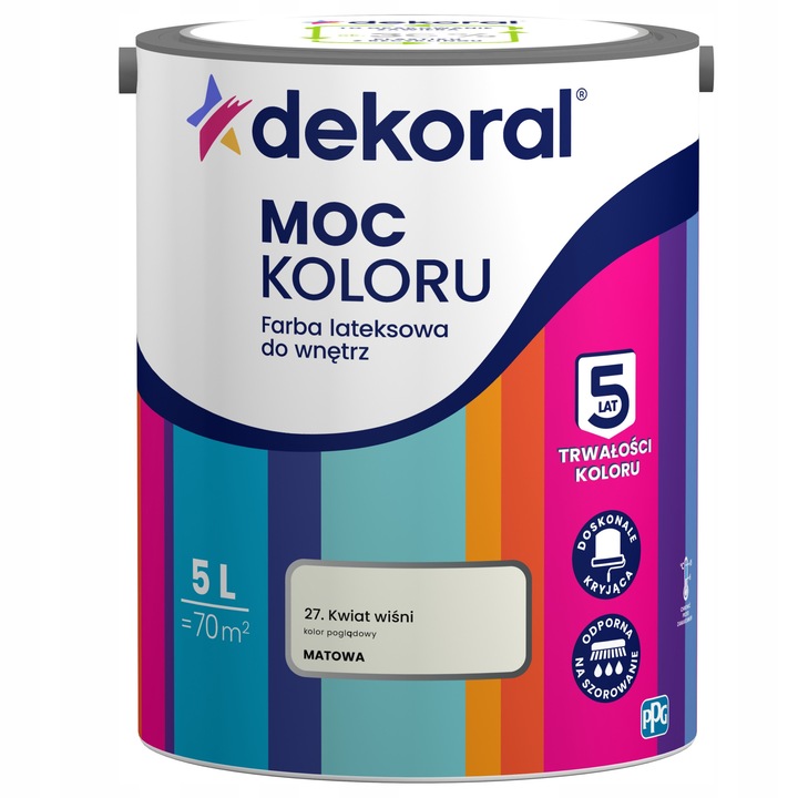 Dekoral Moc Culori matt latex festék 5L cseresznye