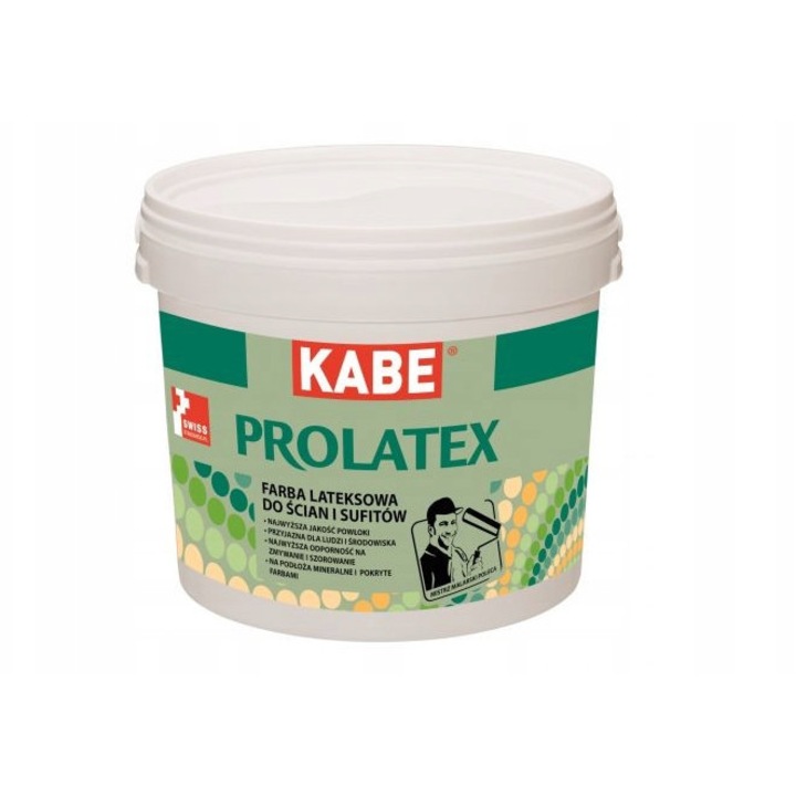 Kabe Prolatex latex festék, matt fehér, 10L