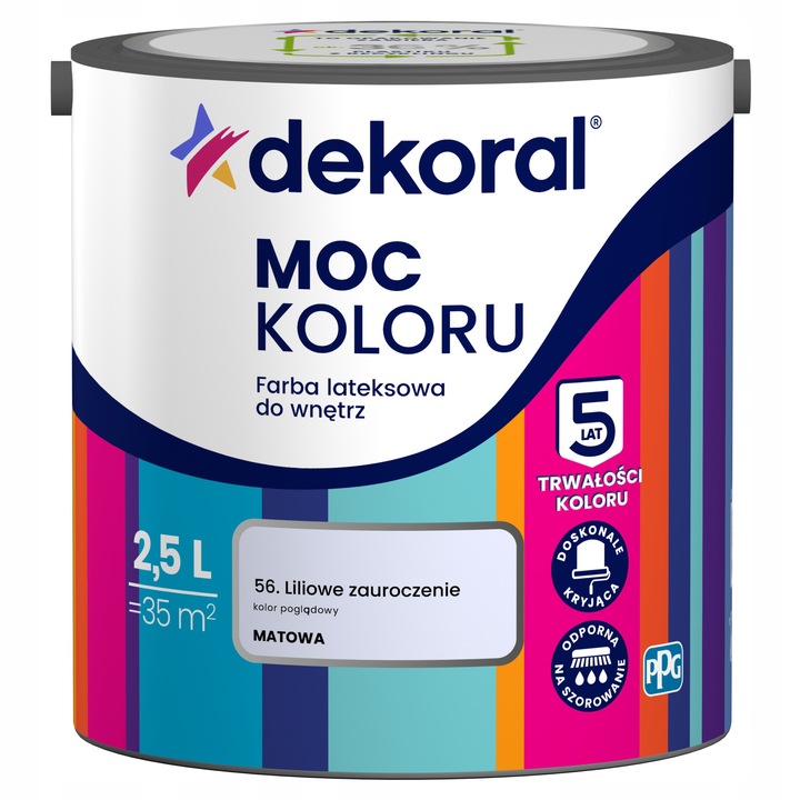 Dekoral Moc Koloru levendula beltéri falfesték 2.5L matt