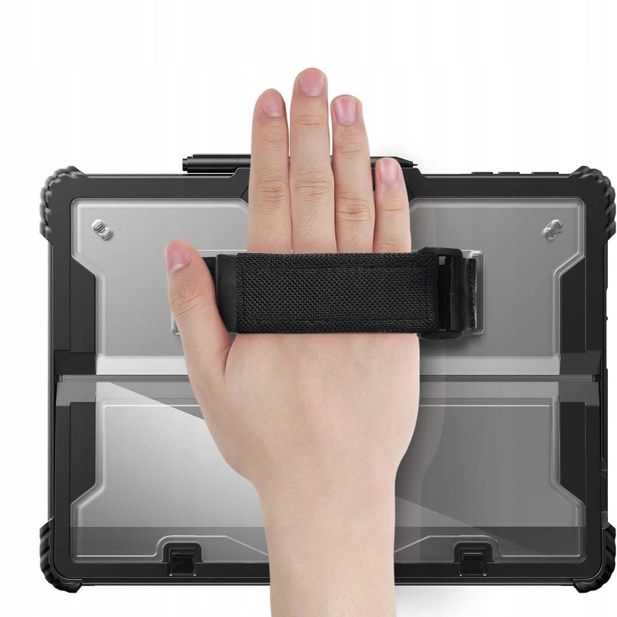 Husa tableta Supero Surface Pro 7+/7/6/5/4 cu protectie, curea, negru