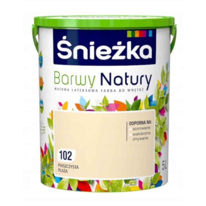 Sniezka Barwy Natury latex festék 102 homokkő 5L matt beltéri 14m2/L