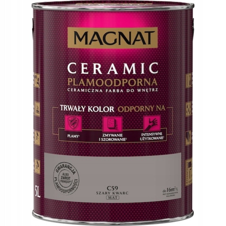 Magnat Ceramic beltéri kerámiafesték kvarcszürke 5L