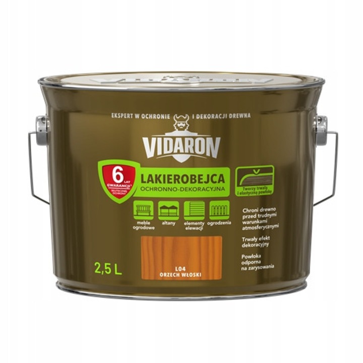 Vidaron L04 diófa lakk 2,5L szatén gél