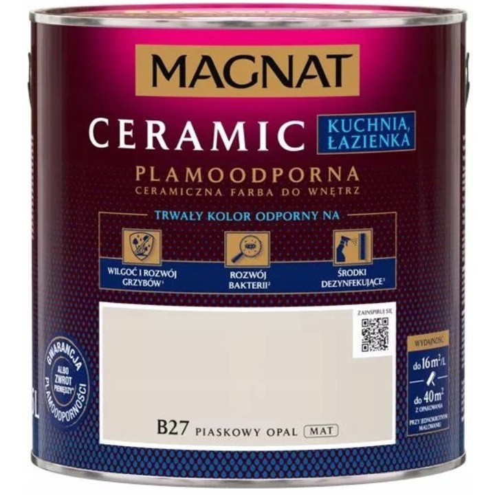 Magnat kerámiafesték 2.5L homokos opál matt