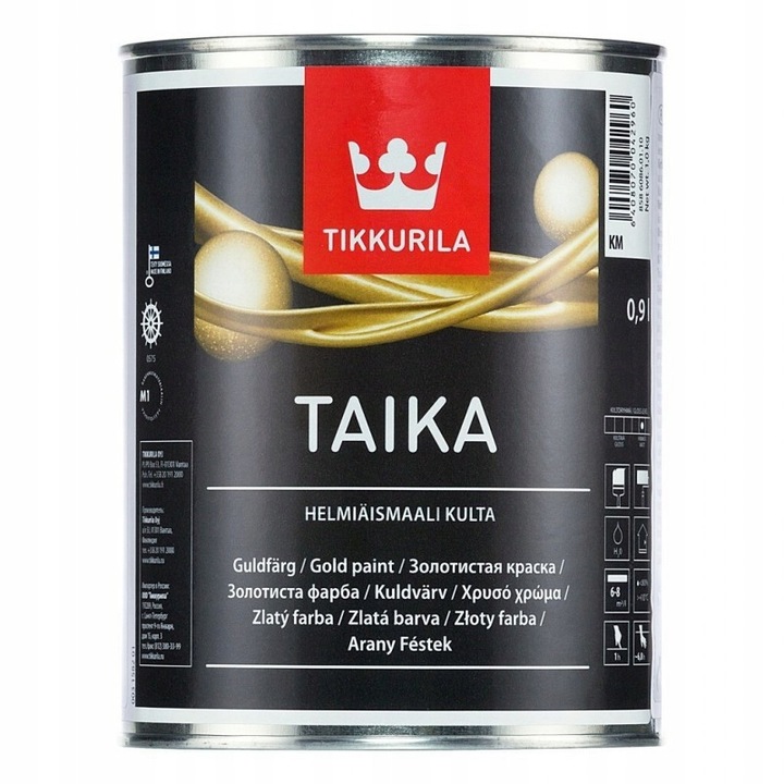 Tikkurila Taika akrilfesték, gyöngyházfényű, arany, 0.9L