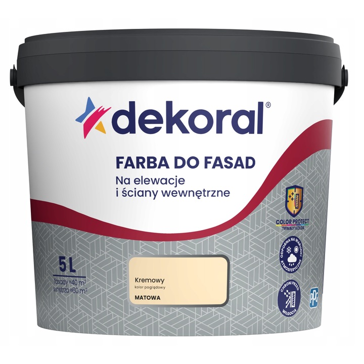 Dekoral Polinit krémszínű homlokzati akrilfesték 5L