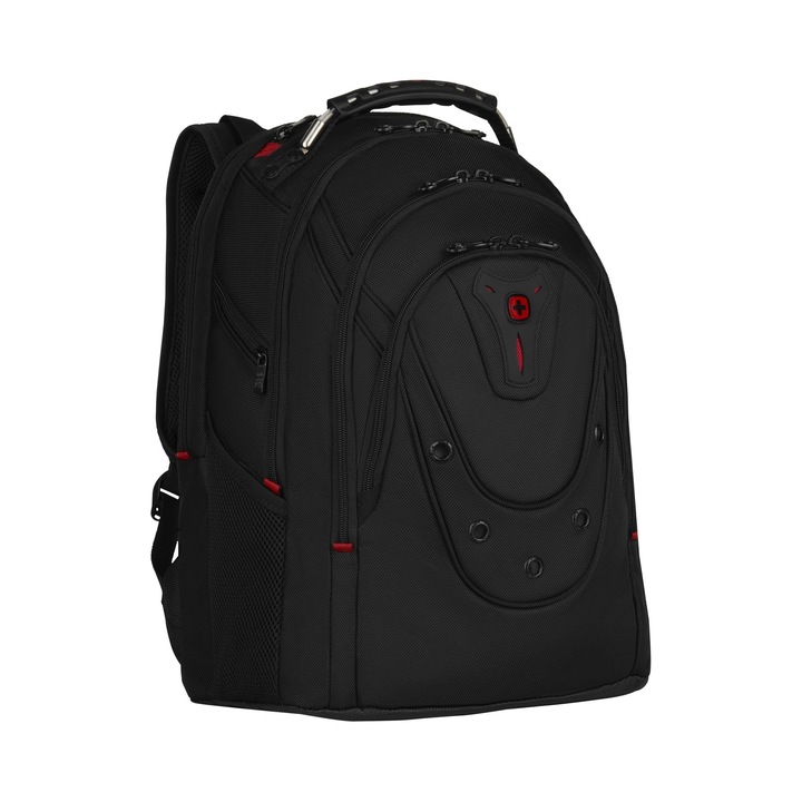 Wenger Ibex Ballistic Deluxe laptop hátizsák, fekete, 48x37x28cm, 26L