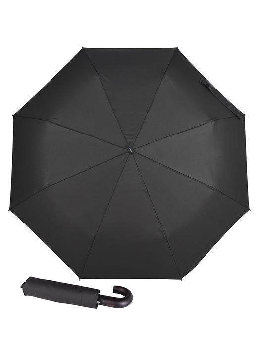 Doppler Fiber Magic Big Chester fekete férfi esernyő 105cm 37cm