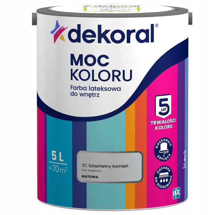 Dekoral Moc Koloru matt latex belső falfesték, súrolásálló, 5L, nemes kő