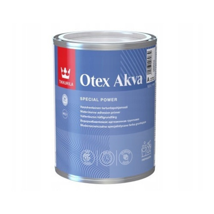 Tikkurila Everal Aqua vízbázisú akril alapozó, fehér, 0.9L