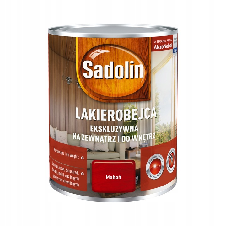 Sadolin Ekskluzywna mahagóni félfényes fa lakk 0.75L