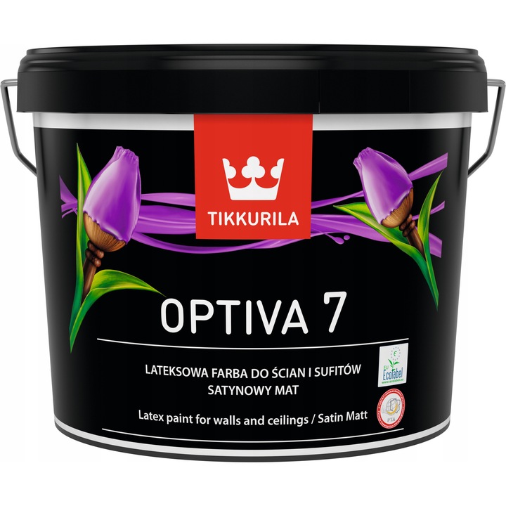 Tikkurila Optiva Satin Matt latex festék, fehér, 2.7L