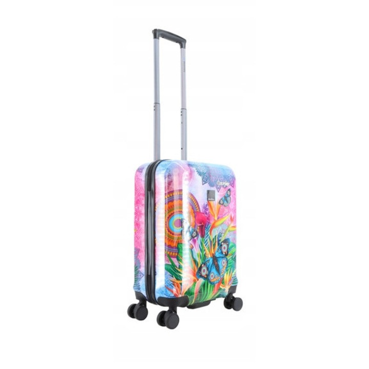 Куфар Saxoline Butterfly Nature, 55x36x20см, син, 34л, TSA