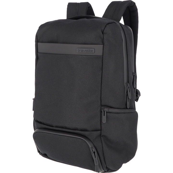 Travelite Meet laptop hátizsák, fekete, 41x30x15cm, 18L