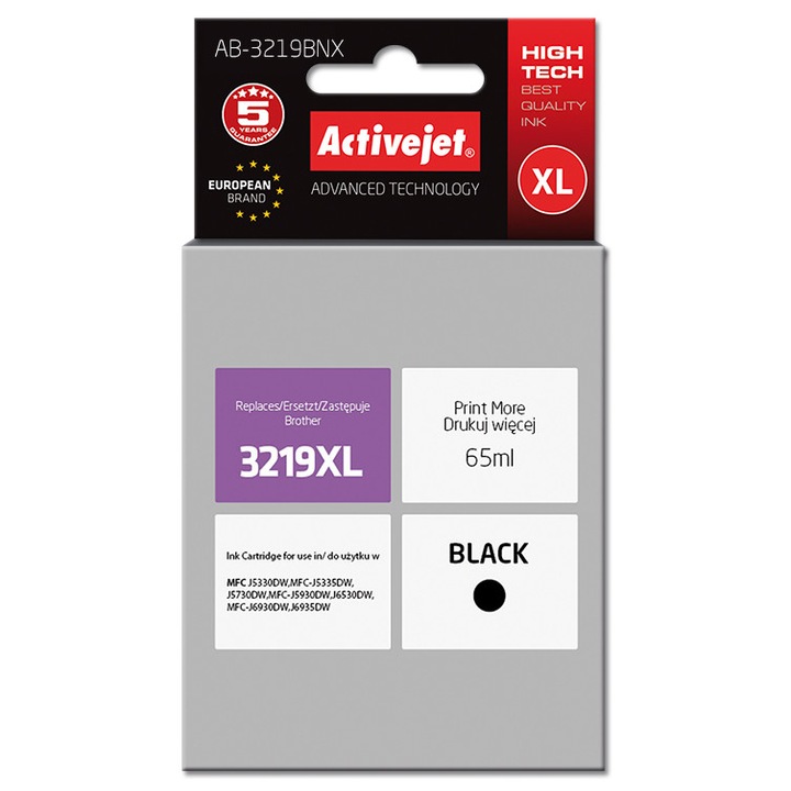 ActiveJet AB-3219BNX fekete tintapatron 65ml 1db