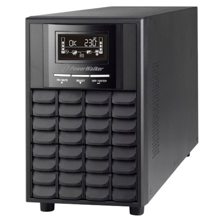 UPS/sursa neintreruptibila PowerWalker VI 3000 CW FR, line-interactiv, 3000 VA, iesire sinusoidala, 4 baterii 12V/9Ah, timp comutare 2-6 ms, carcasa tower, negru, 1 buc
