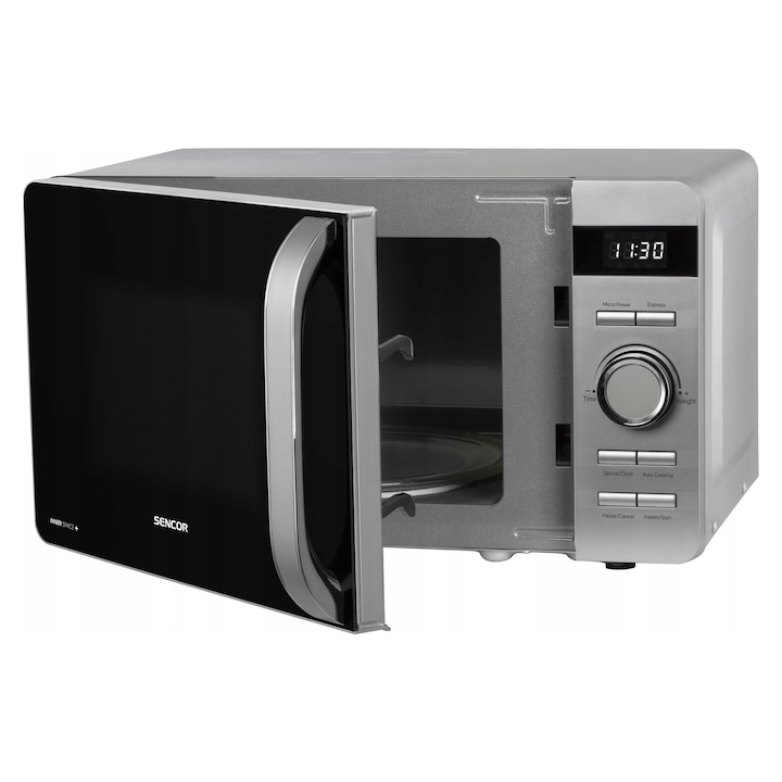 Cuptor cu microunde Sencor SMW5217SL, 17L, 800W, argintiu, 27cm