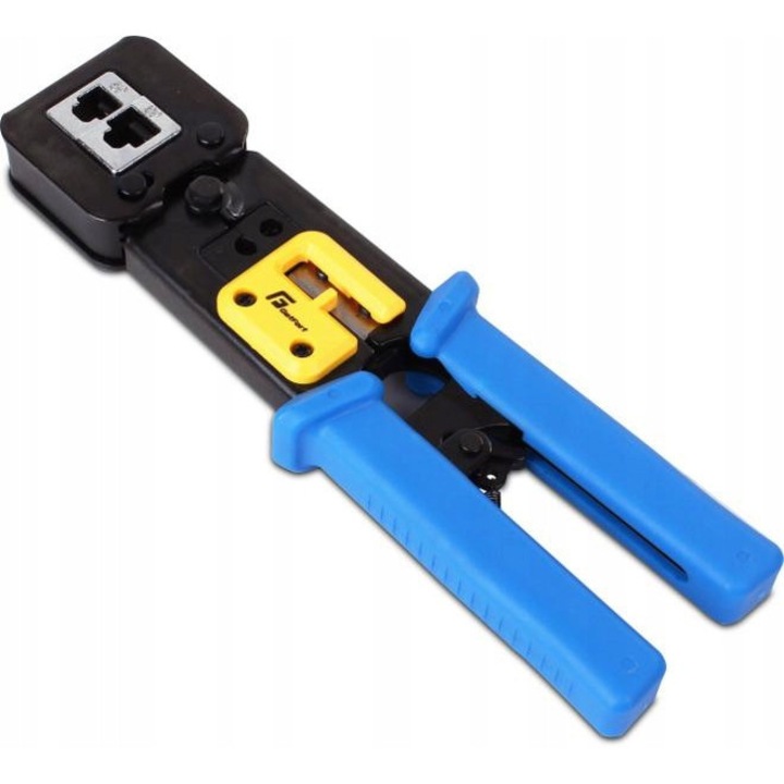 Getfort RJ45 RJ12 átmenő fogó, vágó, műanyag markolat