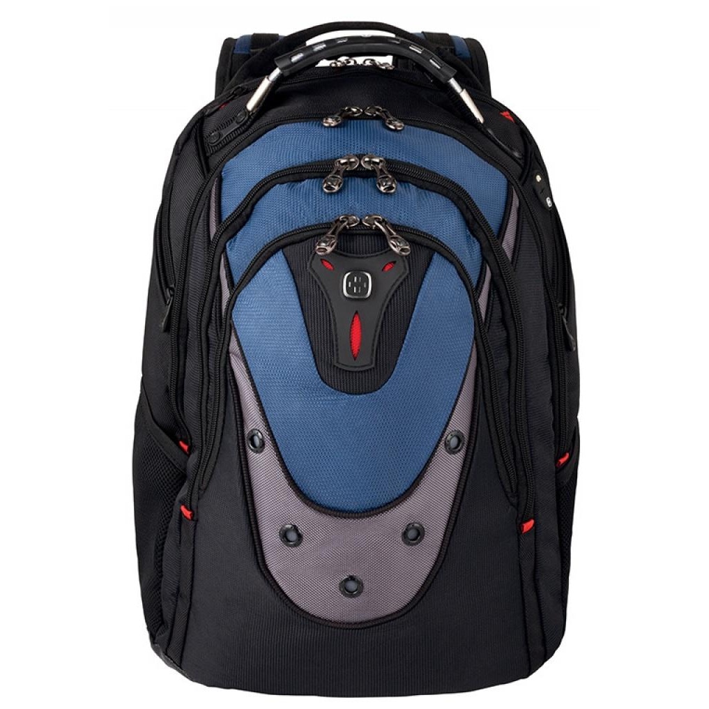 Rucsac laptop Wenger Ibex negru gri albastru 47x37x26cm