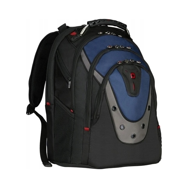Rucsac laptop Wenger Ibex negru gri albastru 47x37x26cm